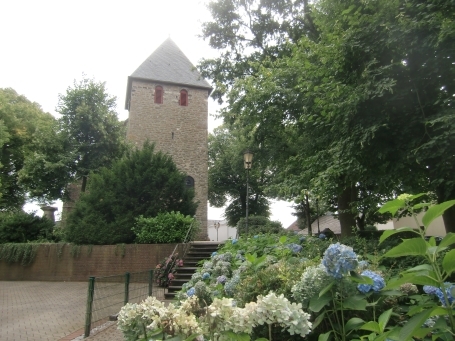 Schermbeck-Gahlen : Kirchstraße ( am Mühlenteich ), Evang. Kirche Gahlen